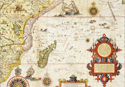 Map of East Africa and Madagascar by Arnold Florent van Langren